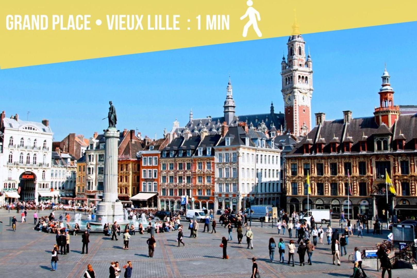 Ferienwohnung Grand Place Very Well Located Studio Lille Exterior foto